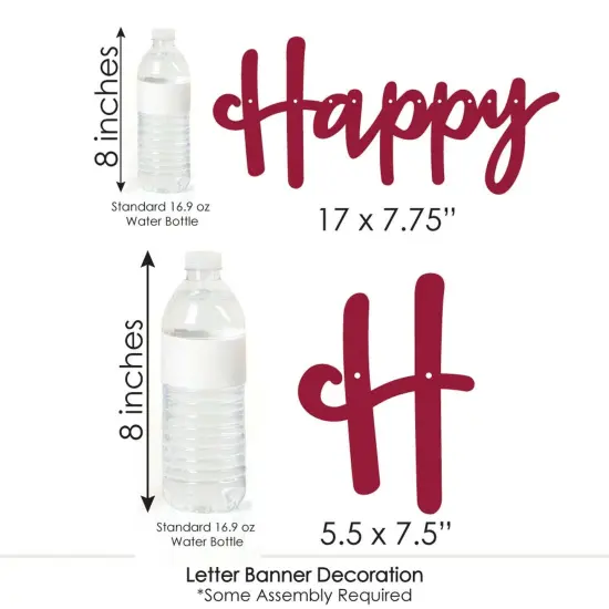 Big Dot of Happiness Friends Thanksgiving Feast - Friendsgiving Party Letter Banner Decor - 36 Banner Cutouts and Happy Friends Giving Banner Letters {7}