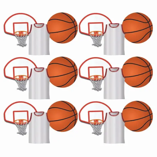 Basketball Assorted Cut Outs, 36 Per Pack, 6 Packs {1}