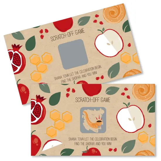 Big Dot of Happiness Rosh Hashanah - New Year Party Game Scratch Off Cards - 22 Ct {1}