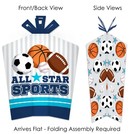 Big Dot of Happiness Go, Fight, Win - Sports - Table Decorations - Baby Shower or Birthday Party Fold and Flare Centerpieces - 10 Count {3}