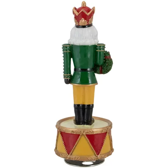 Northlight Musical Revolving Christmas Nutcracker Figure - 8.25" Green {6}