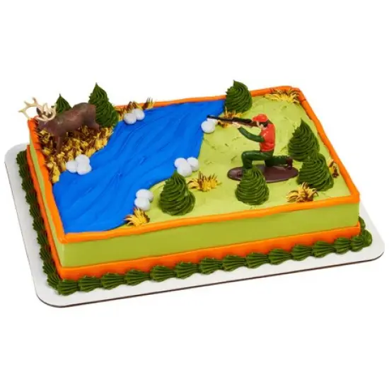 Deer Hunting Hunter and Buck Cake Kit Cake Kit 4 Piece {2}