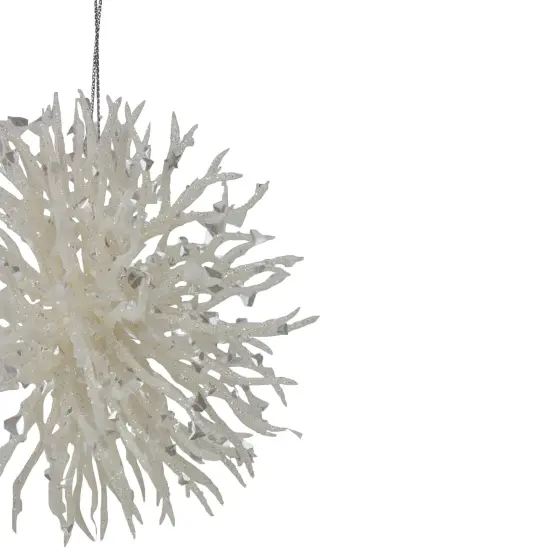 Northlight Starburst Hanging Christmas Ornament - 4.5" - White {4}