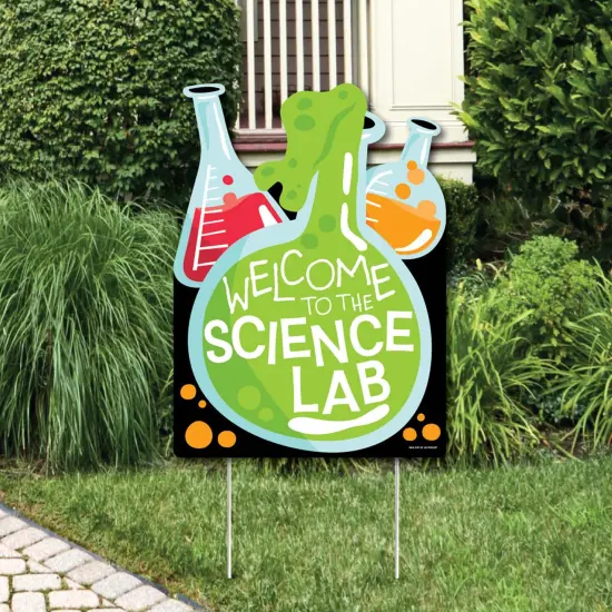 Big Dot of Happiness Scientist Lab - Party Decorations - Baby Shower or Birthday Party Welcome Yard Sign {1}