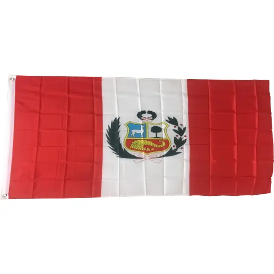 New Large 3x5 Flag of Peru Peruvian National Flags NIP {1}