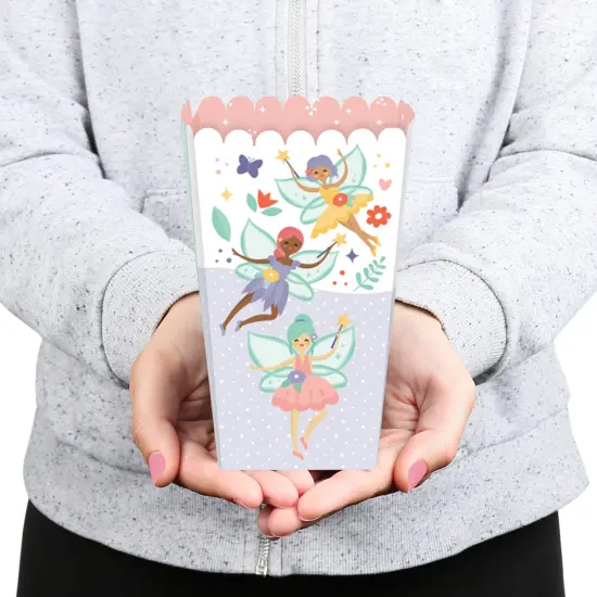 Big Dot of Happiness Let's Be Fairies - Fairy Garden Birthday Party Favor Popcorn Treat Boxes - Set of 12 {6}