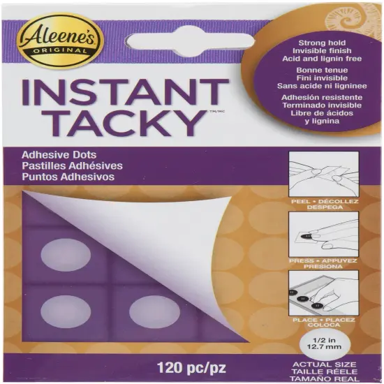 Aleene's Instant Tacky Adhesive Dots 120/Pkg-.5" {1}