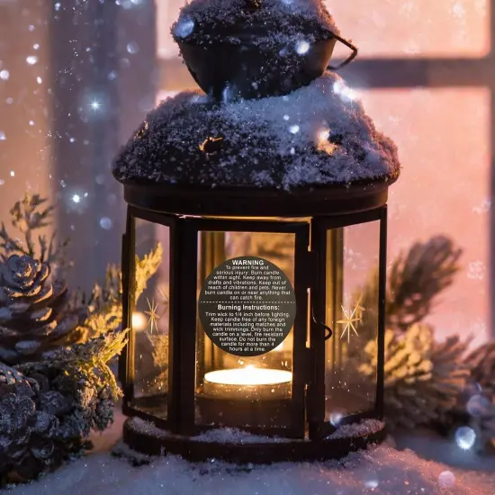 1000 PCS Candle Warning Labels, 1.5Inch round Candle Safety Labels Sticker for Candle Making DIY Candle Jars (Black) Colourful {6}