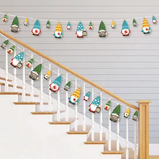 Big Dot of Happiness Garden Gnomes - Forest Gnome Party DIY Decorations - Clothespin Garland Banner - 44 Pieces {3}