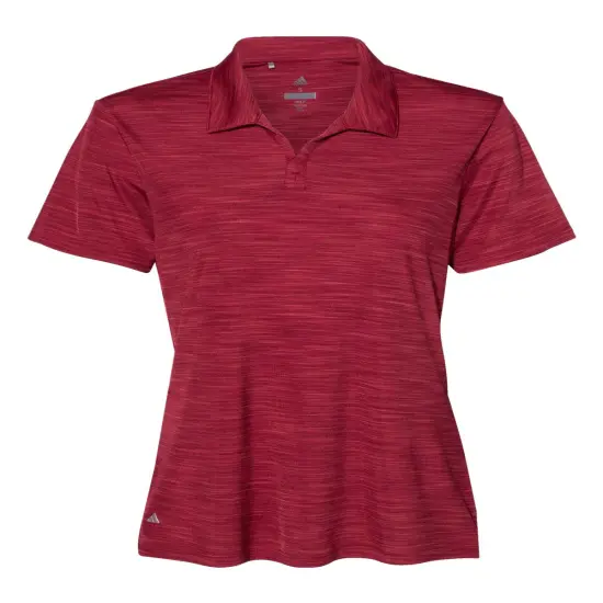 Adidas&reg; Women's M&eacute;lange Polo Collegiate burgundy {1}