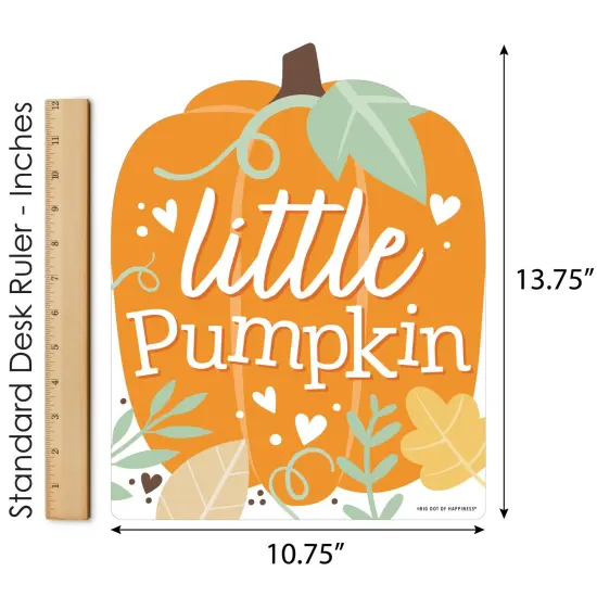 Big Dot of Happiness Little Pumpkin - Outdoor Lawn Sign - Fall Birthday Party or Baby Shower Yard Sign - 1 Piece {6}