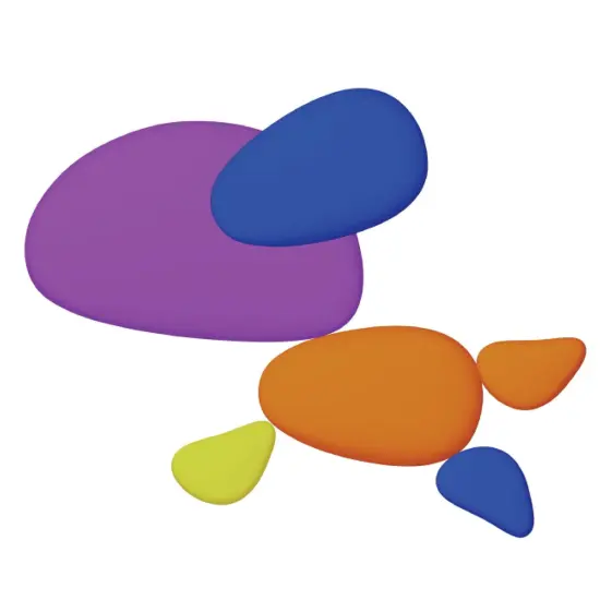 Rainbow Pebbles - Set of 36 + 40 Activities {3}