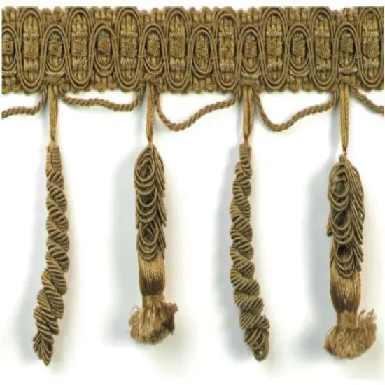 10 yards of Spiral Tassel Fringe Trim | 10 yard cut Sage {1}