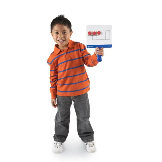 Magnetic Ten Frame Answer Write & Wipe Board Set, 4 Per Pack {2}