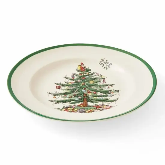 Spode Christmas Tree Fine Earthenware 10 Inch Dinner Plates {5}