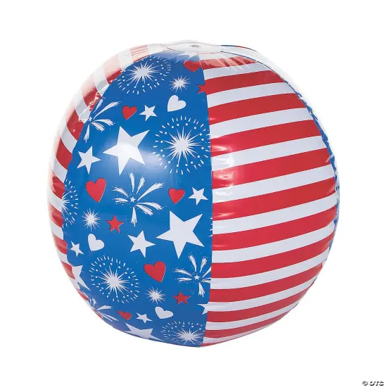 Inflatable 30" Patriotic Giant Beach Ball {1}