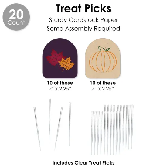 Big Dot of Happiness Friends Thanksgiving Feast - Friendsgiving Favors and Cupcake Kit - Fabulous Favor Party Pack - 100 Pieces {7}