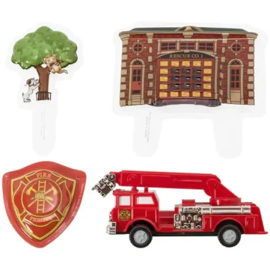 Fire Truck & Station Cake Decorating Kit {2}