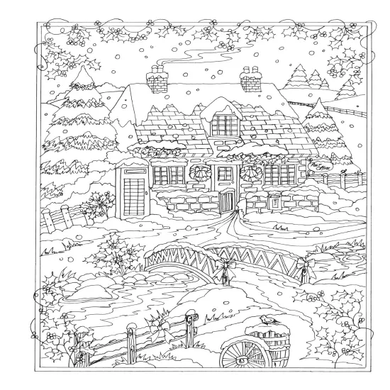 Creative Haven: Winter Wonderland Coloring Book-Softcover {4}