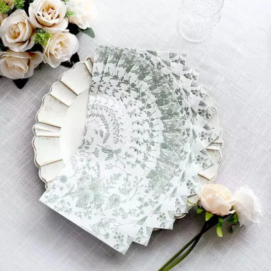 Floral Dinner Paper Napkins {5}