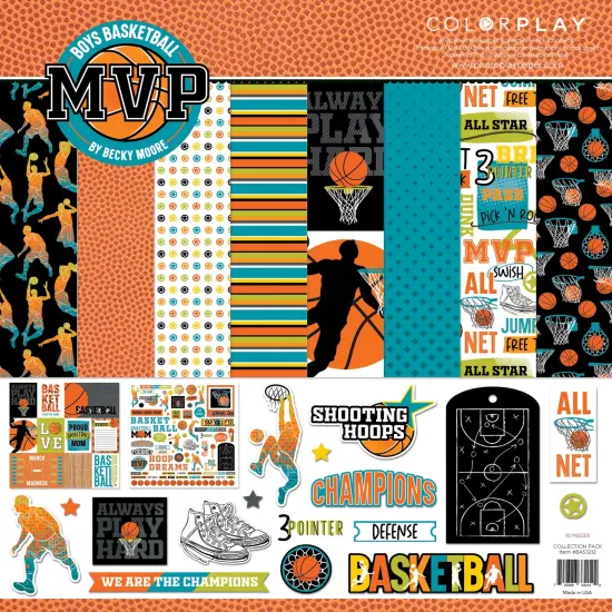ColorPlay Collection Pack 12"X12"-MVP Basketball Boys {1}