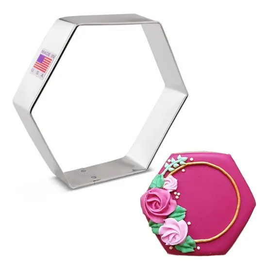Ann Clark Hexagon Cookie Cutter, 3.75 inch 3.75" {2}