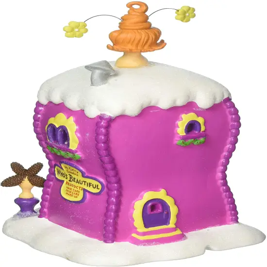 Department 56 Dept 56 Dr Suess The Grinch Who La La Boutique Lighted Christmas Building #4059422 Pink {4}