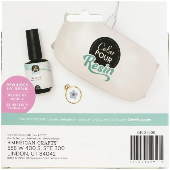 American Crafts Color Pour Mini UV Resin Light-With Resin {2}