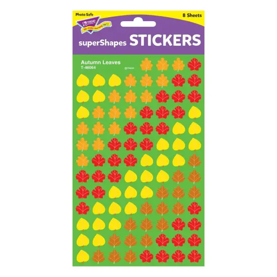 Autumn Leaves superShapes Stickers, 800 Per Pack, 6 Packs {2}