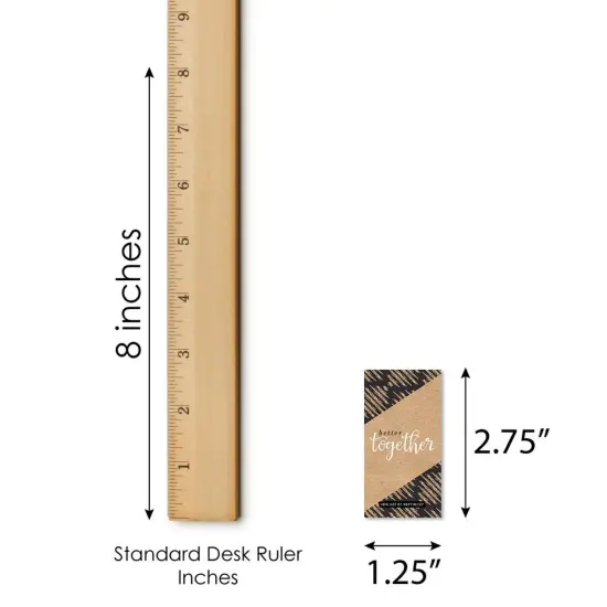 Big Dot of Happiness Better Together - Mini Candy Bar Wrapper Stickers - Wedding or Bridal Shower Small Favors - 40 Count {6}