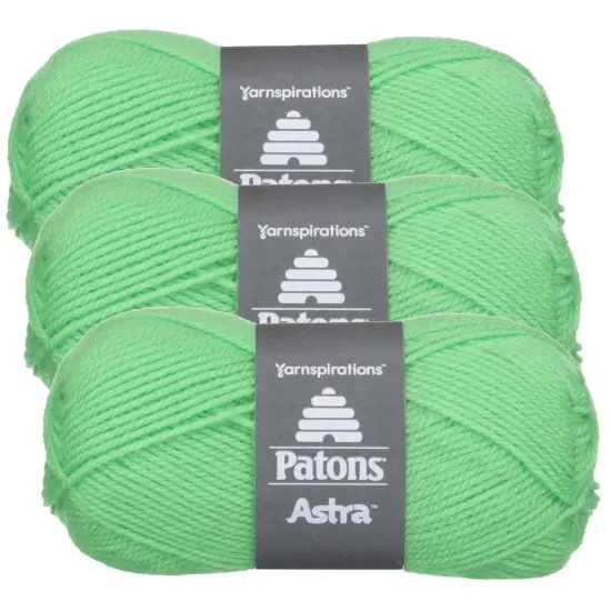 (Pack of 3) Patons Astra Yarn - Solids-Hot Green {1}