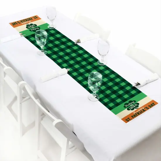 Big Dot of Happiness St. Patrick's Day - Petite Saint Paddy's Day Party Paper Table Runner - 12 x 60 inches {1}