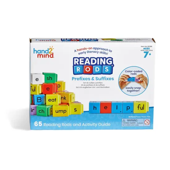 Reading Rods Prefixes, Suffix, and Root Words Set {5}