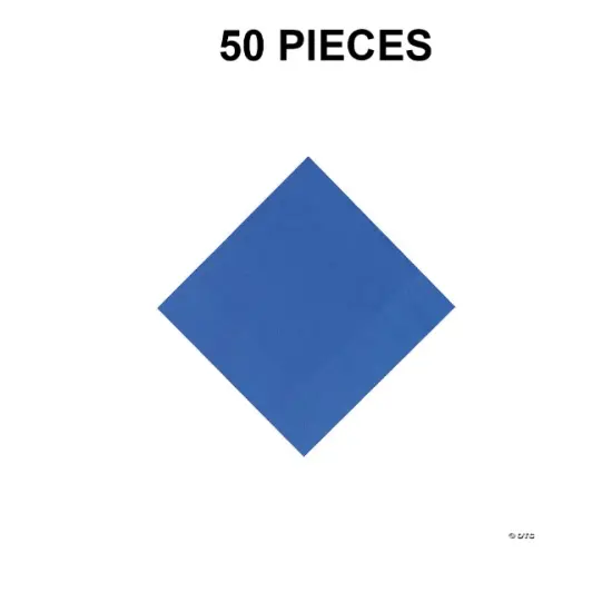 Bulk 50 Pc. Cobalt Blue Beverage Napkins {1}