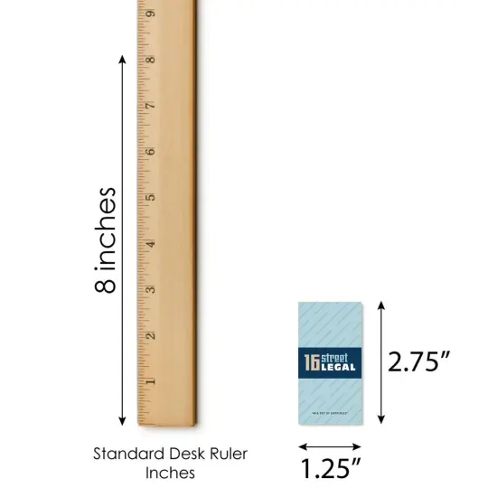 Big Dot of Happiness Boy 16th Birthday - Mini Candy Bar Wrapper Stickers - Sweet Sixteen Birthday Party Small Favors - 40 Count {6}