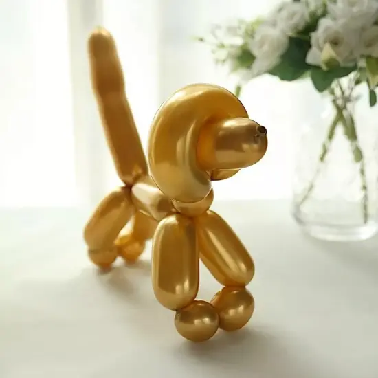 50 GOLD 30" Long Modeling Twisting Metallic Latex BALLOONS {4}