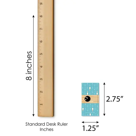 Big Dot of Happiness Strike Up the Fun - Bowling - Mini Candy Bar Wrapper Stickers - Birthday Party or Baby Shower Small Favors - 40 Count {6}