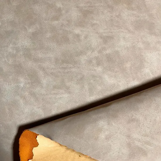 Kitcheniva Suede Vinyl Fabric Faux Leather Self Adhesive 52" Light umber {1}