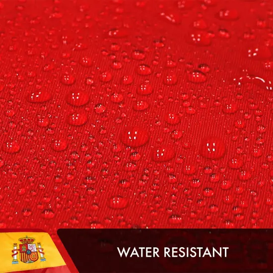 G128 Spain (Spanish) Flag | 3x5 feet | Double Sided Embroidered 210D Indoor/Outdoor, Brass Grommets, Heavy Duty Polyester {6}