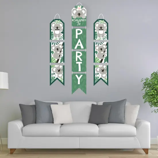 Big Dot of Happiness Koala Cutie - Hanging Vertical Paper Door Banners - Bear Birthday Party and Baby Shower Wall Decoration Kit - Indoor Door Decor {3}