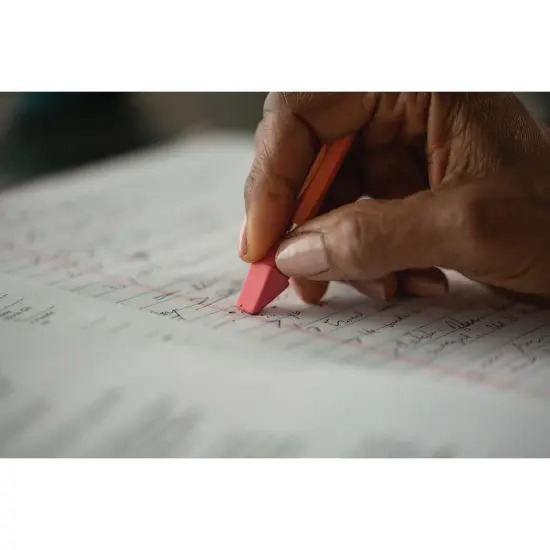 Wedge Pencil Cap Erasers, Pink, 144 Per Pack, 2 Packs {4}