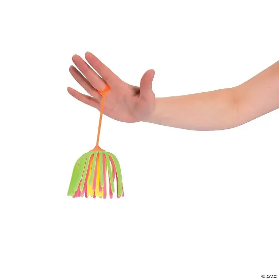 2 1/2" Flashing Neon Large Stretchy Noodle Ball YoYos - 12 Pc. {2}