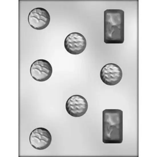 CK Products Assortment Creams/Bars Chocolate Mold, 1 1/4" {1}