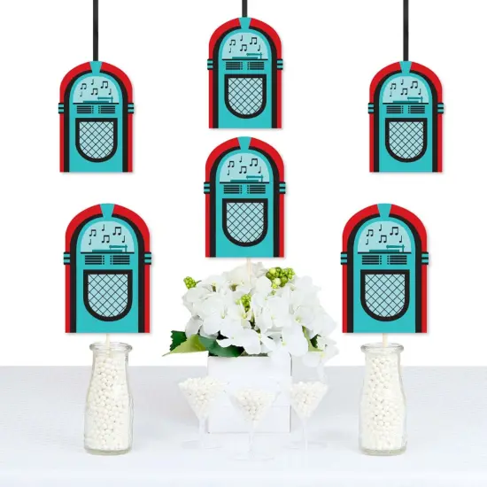 Big Dot of Happiness 50's Sock Hop - Jukebox Decorations DIY 1950s Rock N Roll Party Essentials - Set of 20 {1}