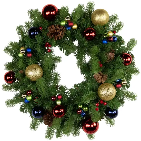 Northlight Shatterproof Ball Ornament Christmas Pick - 6.75" - Multicolor {5}