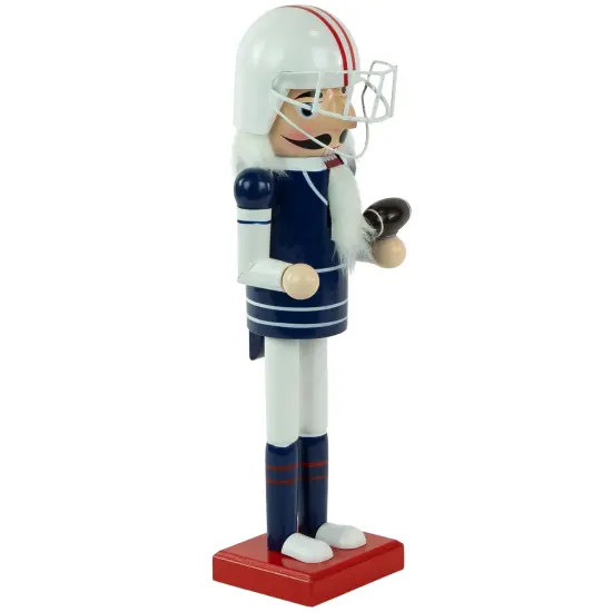 Northlight 14" Red and White Wooden Christmas Nutcracker Football Player {4}