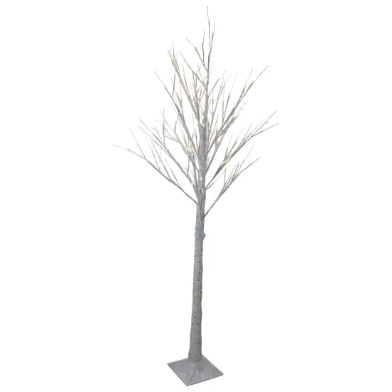 Northlight LED Lighted Christmas Birch Twig Tree Outdoor Decoration - 6' - Warm White Lights {4}
