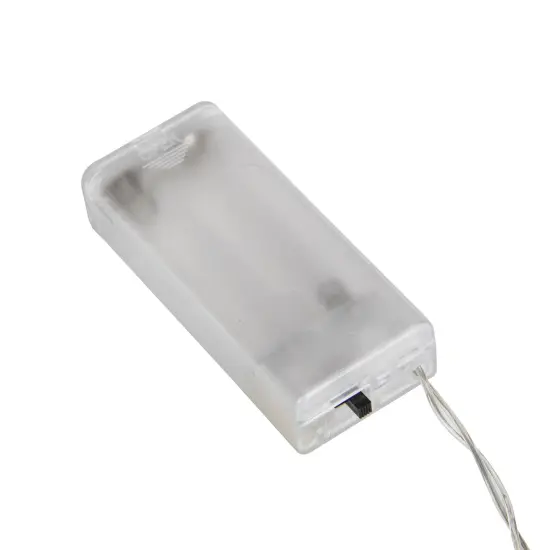 Northlight LED Pom Pom Garland Christmas Light Set - Warm White - 4.25' Clear Wire - 10ct {7}