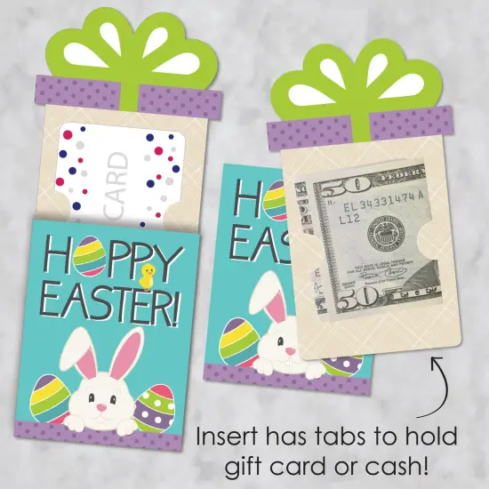 Big Dot of Happiness Hippity Hoppity - Easter Bunny Party Money and Gift Card Sleeves - Nifty Gifty Card Holders - Set of 8 {4}