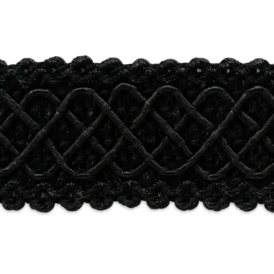 10 yards of Jolie Lattice Braid Trim | 10 yard cut Black {1}